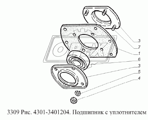 Подшипник с уплотнителем